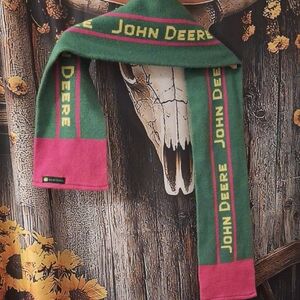 John Deere Green and Pink Scarf